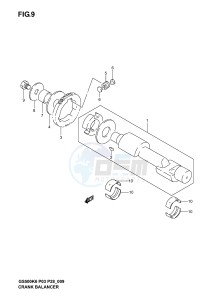 GS500 (P3) drawing CRANKSHAFT BALANCER