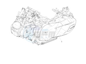 MEDLEY 125 4T IE ABS E4 2020 (APAC) drawing Engine, assembly