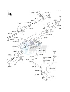 JT 1100 A [1100 STX] (A1) [1100 STX] drawing HANDLE POLE