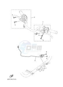 GPD125A GPD125-A NMAX125 (2DS6) drawing HANDLE SWITCH & LEVER