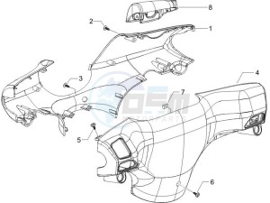 ZIP 100 4T (Vietnam) drawing Handlebars coverages