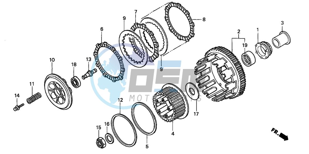 CLUTCH (CBR600F4/FS/FR)