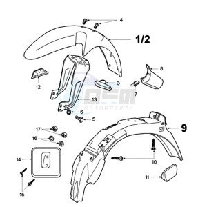 FOX A2 BE drawing FENDERS