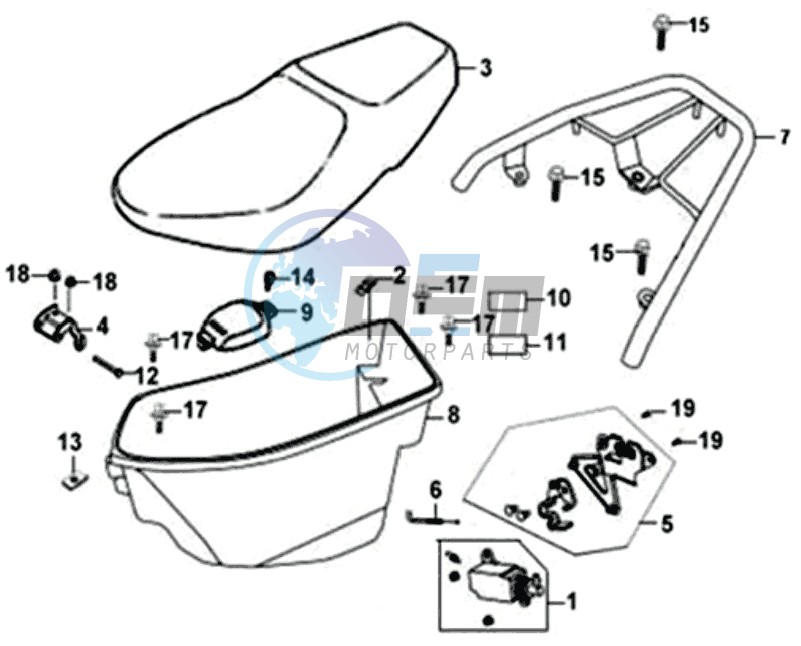 BUDDY SEAT - HELMET BOX - CARRIER