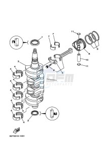 F50D drawing CRANKSHAFT--PISTON