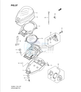 VL800 drawing SPEEDOMETER (VL800L1 E2)