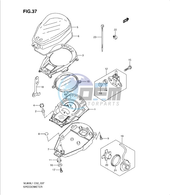 SPEEDOMETER (VL800L1 E2)