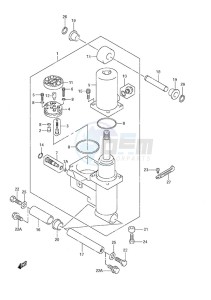 DF 50 drawing Power Trim