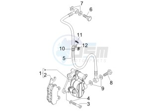 Fly 50 4t (25-30 kmh) drawing Brakes hose  - Calipers