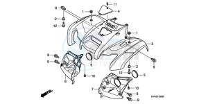 TRX420TMA Europe Direct - (ED / 2WD) drawing FRONT FENDER