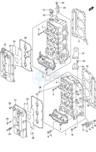 DF 300AP drawing Cylinder Head