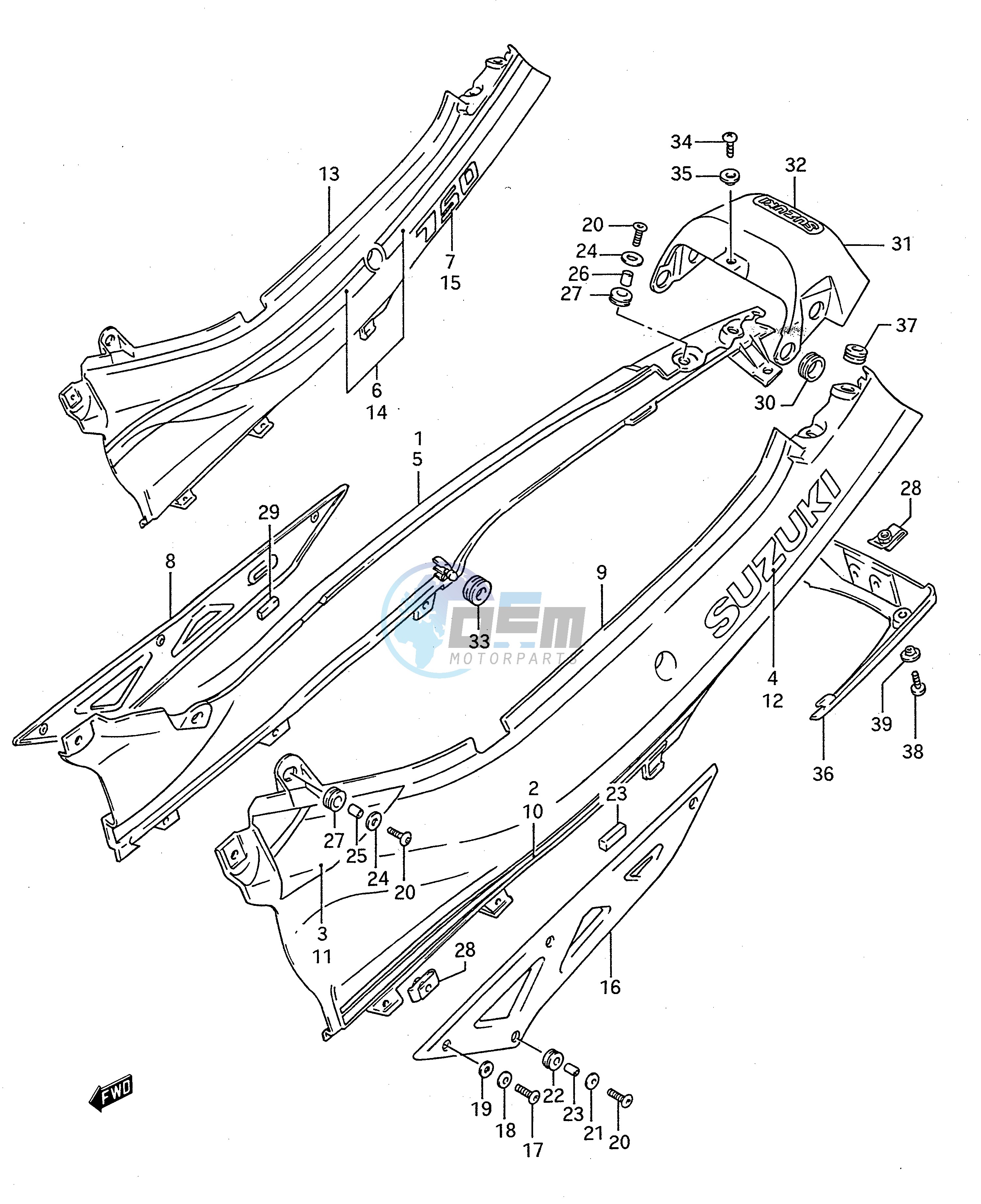 FRAME COVER (MODEL K L)