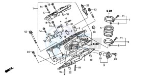 ST1300 drawing RIGHT CYLINDER HEAD