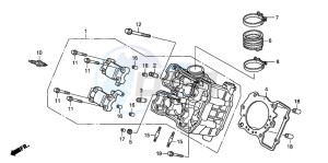 XL1000V drawing FRONT CYLINDER HEAD