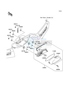 KVF750 4x4 KVF750A7F EU GB drawing Taillight(s)