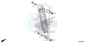 TRX500FM1F TRX500FM Europe Direct - (ED) drawing REAR CUSHION