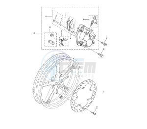 YZF R 125 drawing FRONT BRAKE CALIPER