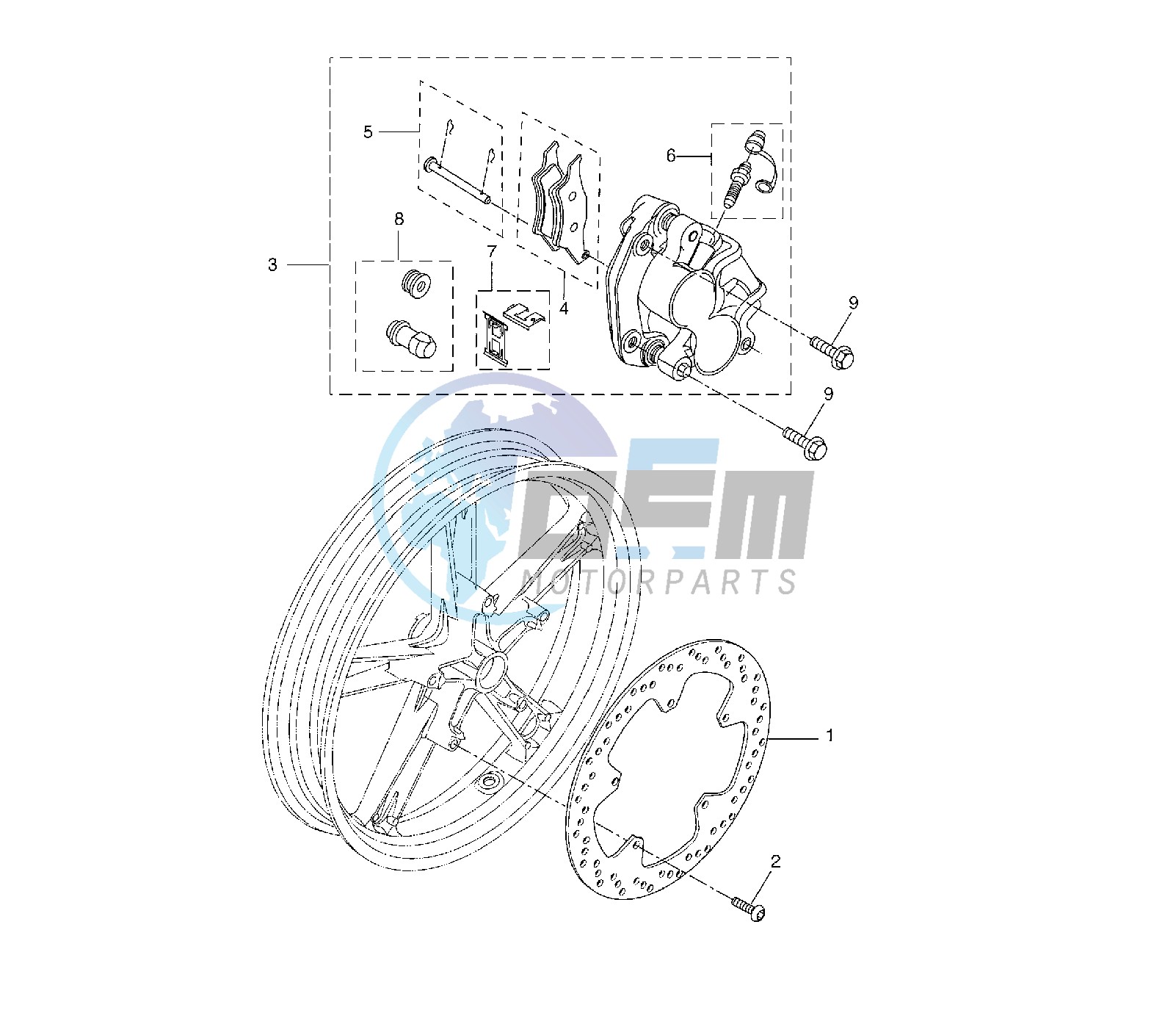 FRONT BRAKE CALIPER