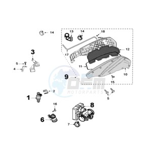 CITYSTAR 125 LC drawing INJECTIE SYSTEM