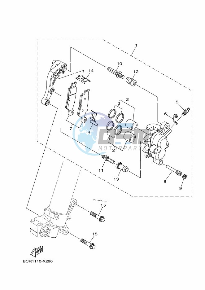 FRONT BRAKE CALIPER