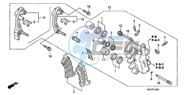 FRONT BRAKE CALIPER