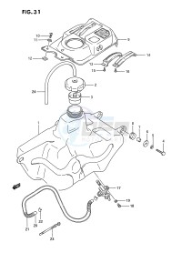 LT-F250 (E28) drawing FUEL TANK