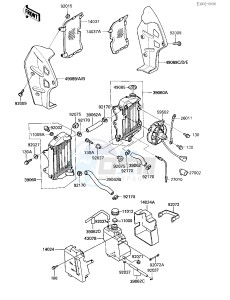 KL 250 D [KLR250] (D4-D6) [KLR250] drawing RADIATOR