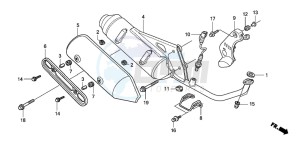 SH125 drawing EXHAUST MUFFLER