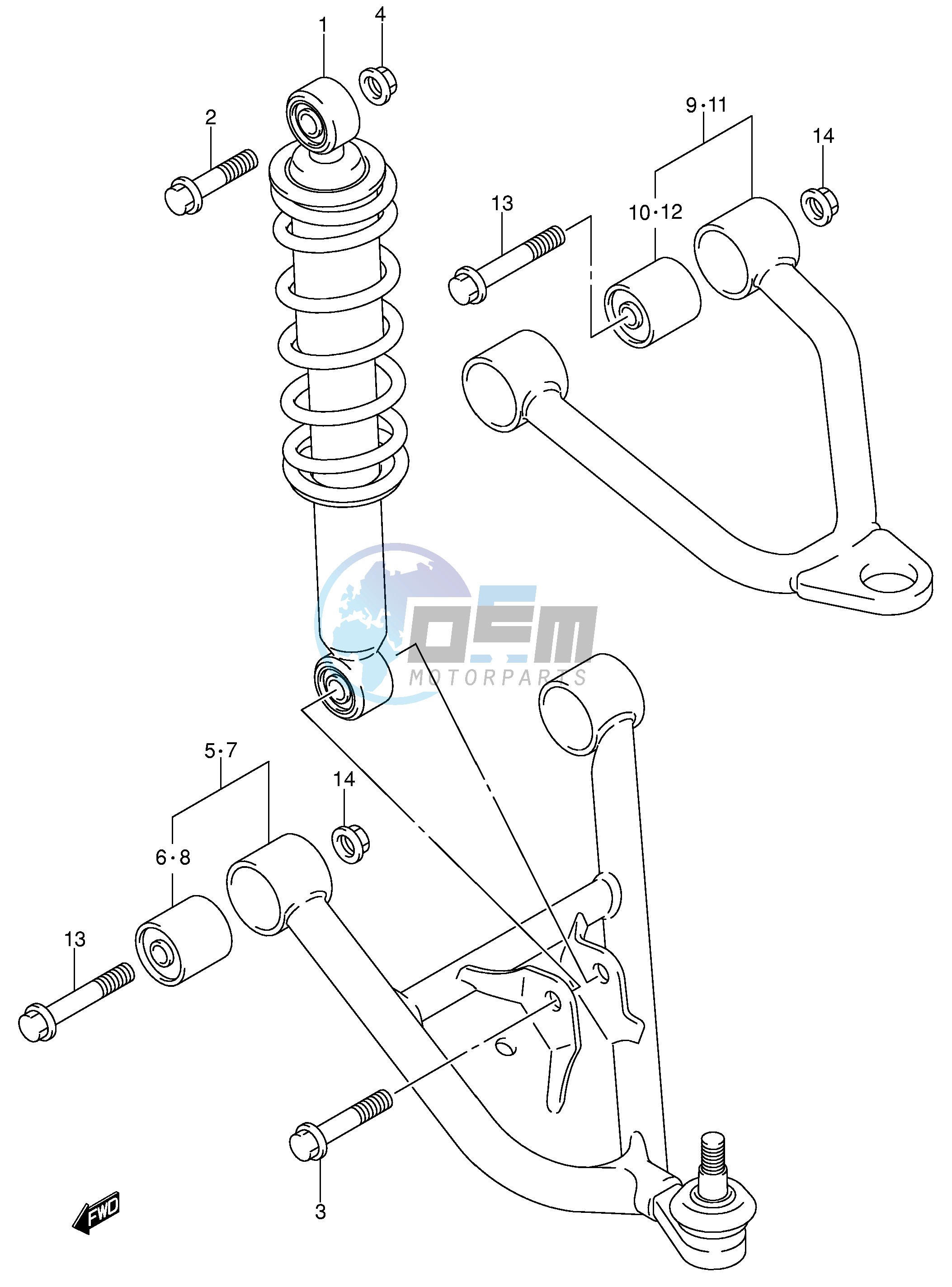 SUSPENSION ARM (MODEL K2 K3 K4)