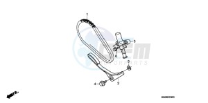 TRX250XD TRX250X Australia - (U) drawing CAM CHAIN