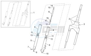 SCARABEO 50 4T 4V (EMEA) drawing Front fork