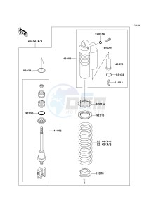 KX 100 A [KX100 MONSTER ENERGY] (A6F - A9FA) D6F drawing SHOCK ABSORBER-- S- -