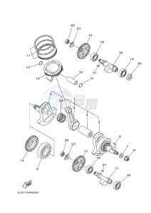 YFM700R YFM70RSSH RAPTOR 700 SPECIAL EDITION 2 (B46B) drawing CRANKSHAFT & PISTON