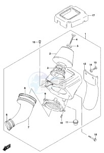 RM85L drawing AIR CLEANER