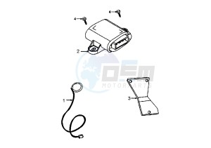 X–FIGHT - 100 cc drawing CONTROL UNIT, ANTITHEFT