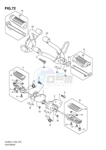 DL650 (E2) V-Strom drawing FOOTREST