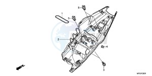 CB600FAC drawing REAR FENDER (2)