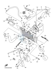 XJ6F 600 DIVERSION F (1CWP 1CWN) drawing RADIATOR & HOSE