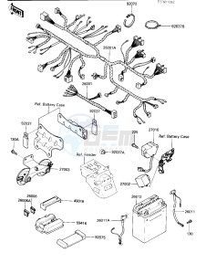 ZX 600 B [NINJA 600RX] (B1) [NINJA 600RX] drawing CHASSIS ELECTRICAL EQUIPMENT