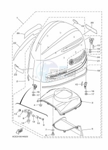 F225FETU drawing FAIRING-UPPER