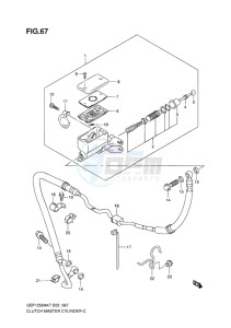 GSF-1250S BANDIT EU drawing CLUTCH MASTER CYLINDER