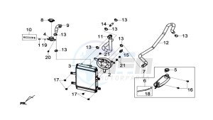 GTS 125I drawing RADIATOR