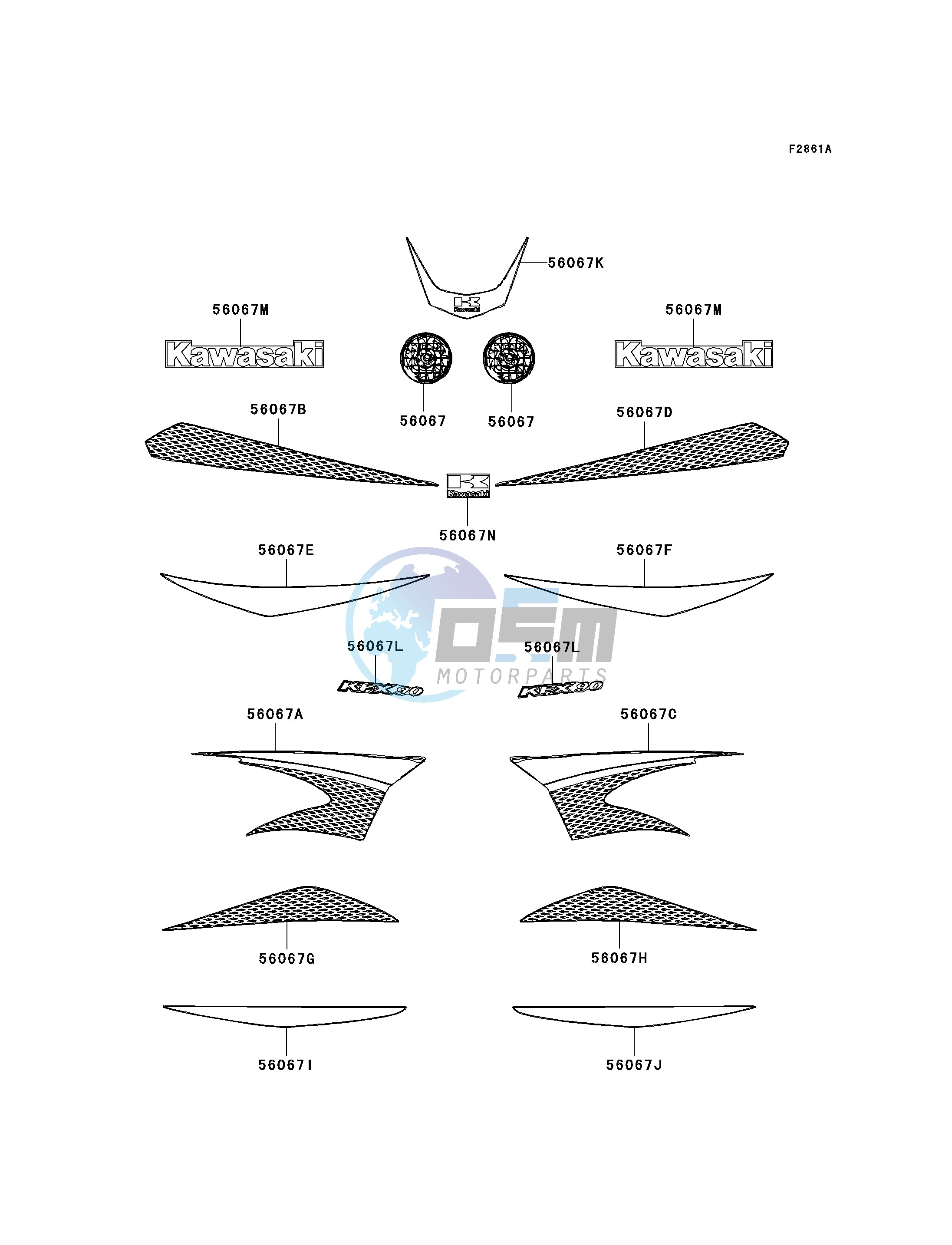 DECALS-- WHITE- --- A7F- -