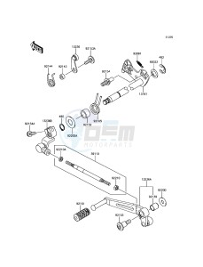 Z900 ABS ZR900BHF XX (EU ME A(FRICA) drawing Gear Change Mechanism