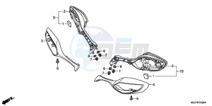 CBR1000RRE Fireblade 2ED drawing BACK MIRROR