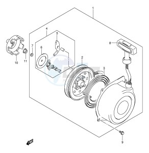 LT-F250 (E17) drawing RECOIL STARTER