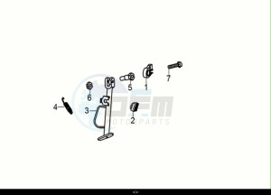 SYMPHONY 50 (XF05W1-IT) (E5) (M1) drawing SIDE STAND