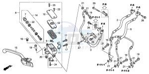 CBF1000 drawing FR. BRAKE MASTER CYLINDER (CBF1000A/T/S)