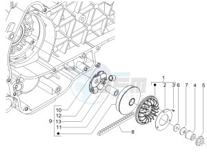 Liberty 125 4t ptt (SL) SL drawing Driving pulley