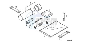 TRX250X9 Australia - (U) drawing TOOLS